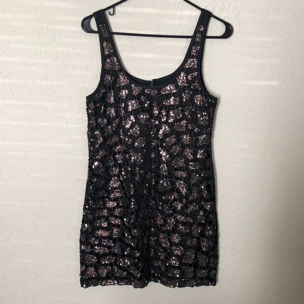 Guess Sequin black dress